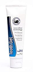 Toothpaste Gel Nano Silver Technology - Fluoride Free, SLS Free, Non-Abrasive, No BPA, Non-staining,
