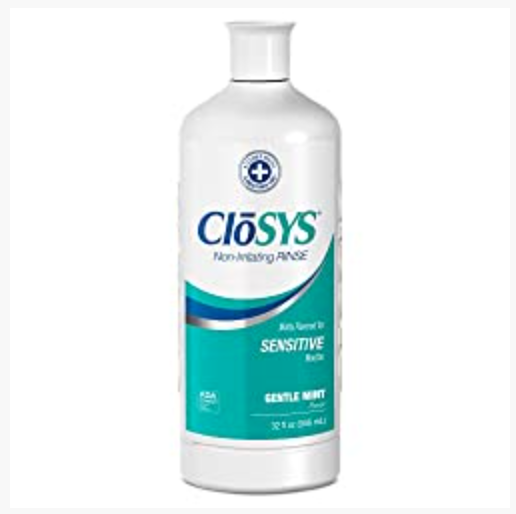 CloSYS Sensitive Mouthwash, 32 Ounce, Gentle Mint, Alcohol Free,