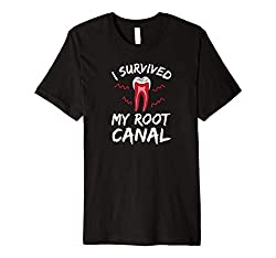 I Survived My Root Canal Slim Fit T-Shirt